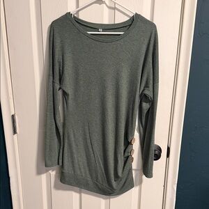 🌵Women's Sage Long Sleeve Cotton Tunic